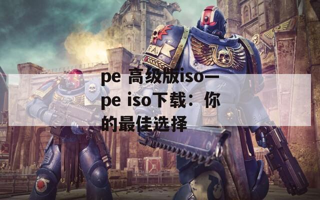 pe 高级版iso—pe iso下载：你的最佳选择