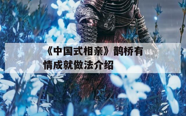 《中国式相亲》鹊桥有情成就做法介绍