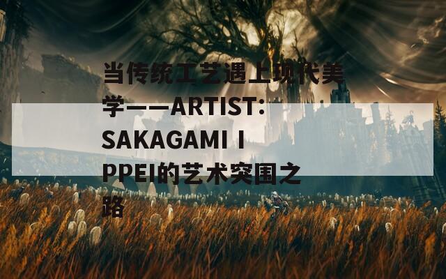 当传统工艺遇上现代美学——ARTIST:SAKAGAMI IPPEI的艺术突围之路
