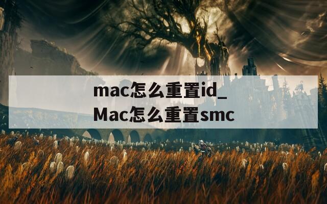 mac怎么重置id_Mac怎么重置smc