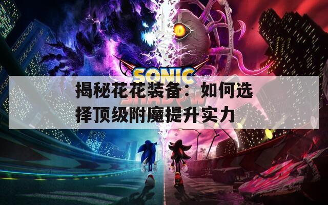 揭秘花花装备：如何选择顶级附魔提升实力