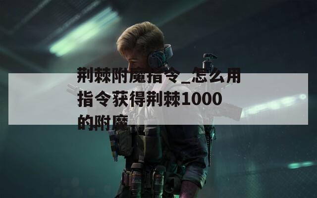 荆棘附魔指令_怎么用指令获得荆棘1000的附魔