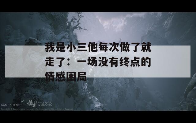 我是小三他每次做了就走了：一场没有终点的情感困局