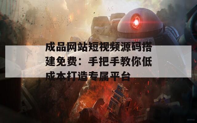 成品网站短视频源码搭建免费：手把手教你低成本打造专属平台