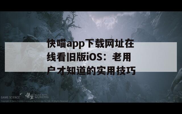 快喵app下载网址在线看旧版iOS：老用户才知道的实用技巧