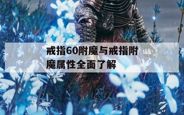 戒指60附魔与戒指附魔属性全面了解