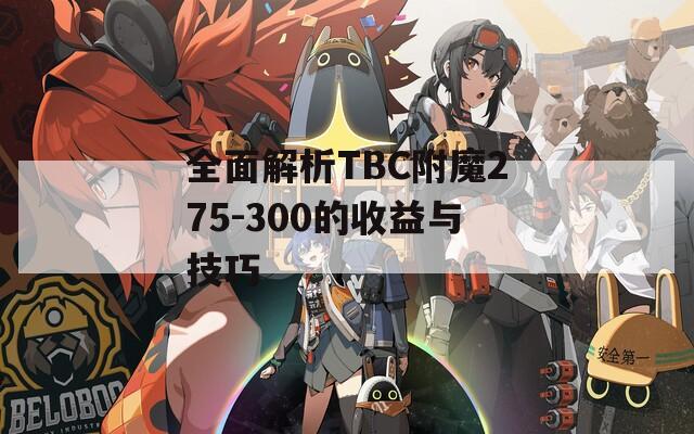 全面解析TBC附魔275-300的收益与技巧