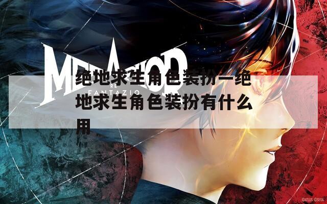 绝地求生角色装扮—绝地求生角色装扮有什么用