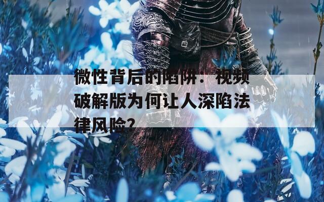 微性背后的陷阱：视频破解版为何让人深陷法律风险？