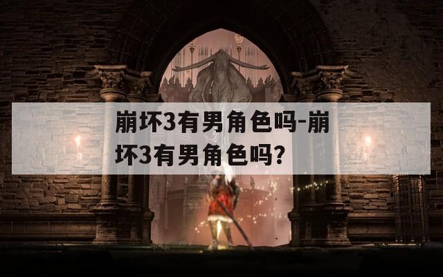 崩坏3有男角色吗-崩坏3有男角色吗？