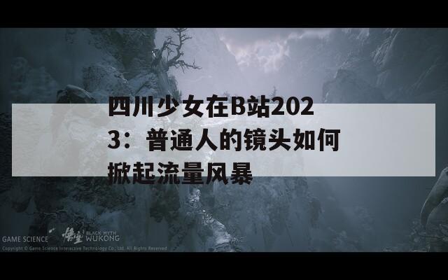四川少女在B站2023：普通人的镜头如何掀起流量风暴